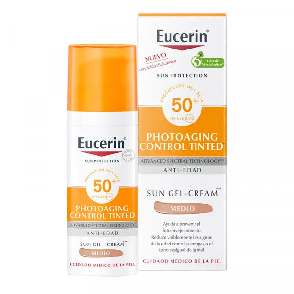 Eucerin Fluide Solaire Contrôle Du Photovieillissement Médium Teinté SPF50+ – Image 2