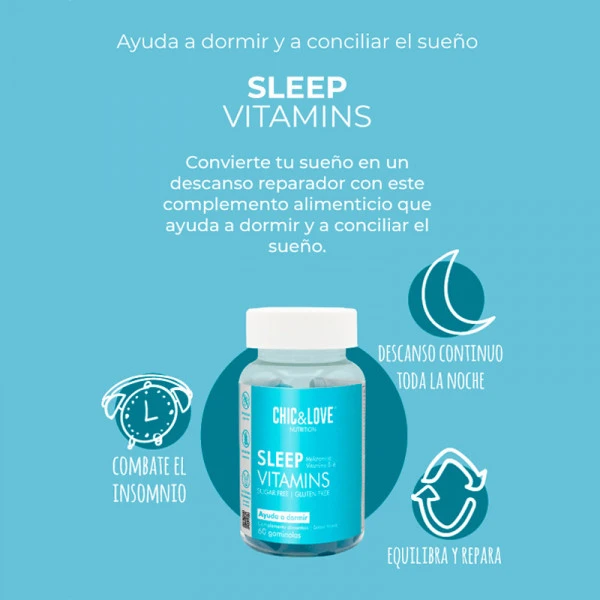 Sleep Vitamins Gummies à La Mélatonine Et à La Vitamine B6 – Image 3