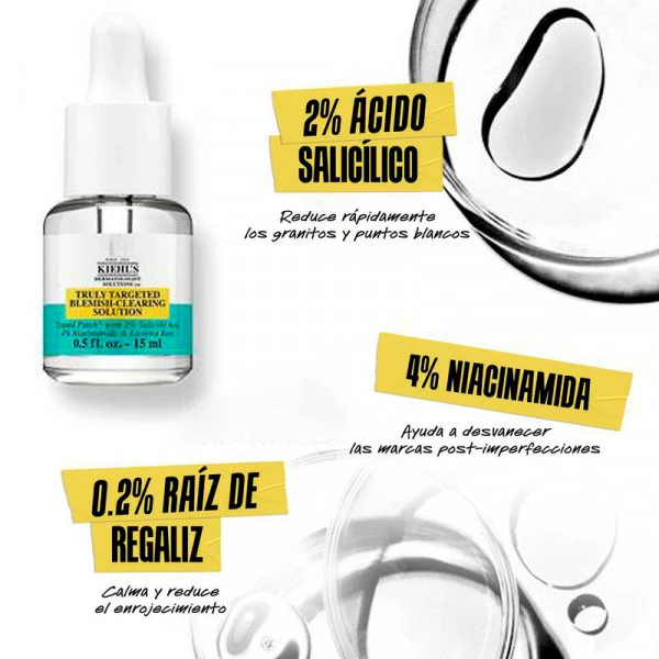Kiehl's Truly Targeted Blemish-Clearing Solution, Parche Líquido Para Acné – Image 3